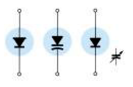 symbol på varicap varactor-diode