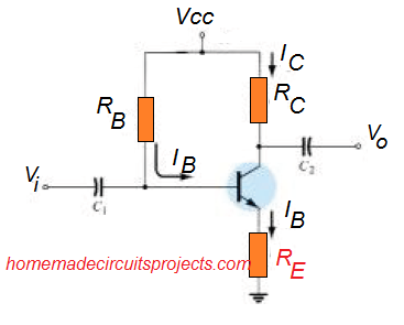 BJT Bias Circuit с емитер резистор