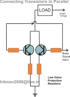 Свързване на два или повече транзистора в паралел