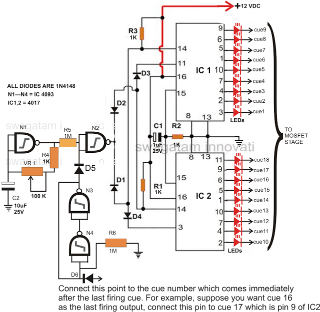 Pyro-tændings kredsløbsdiagram