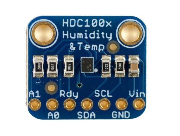 HDC1000 एकीकृत आर्द्रता और तापमान सेंसर