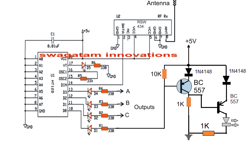 ANAR estendre receiver circuit