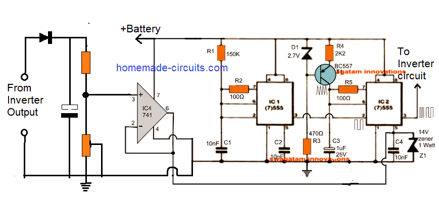 Circuit de correcció de la tensió de sortida del convertidor automàtic