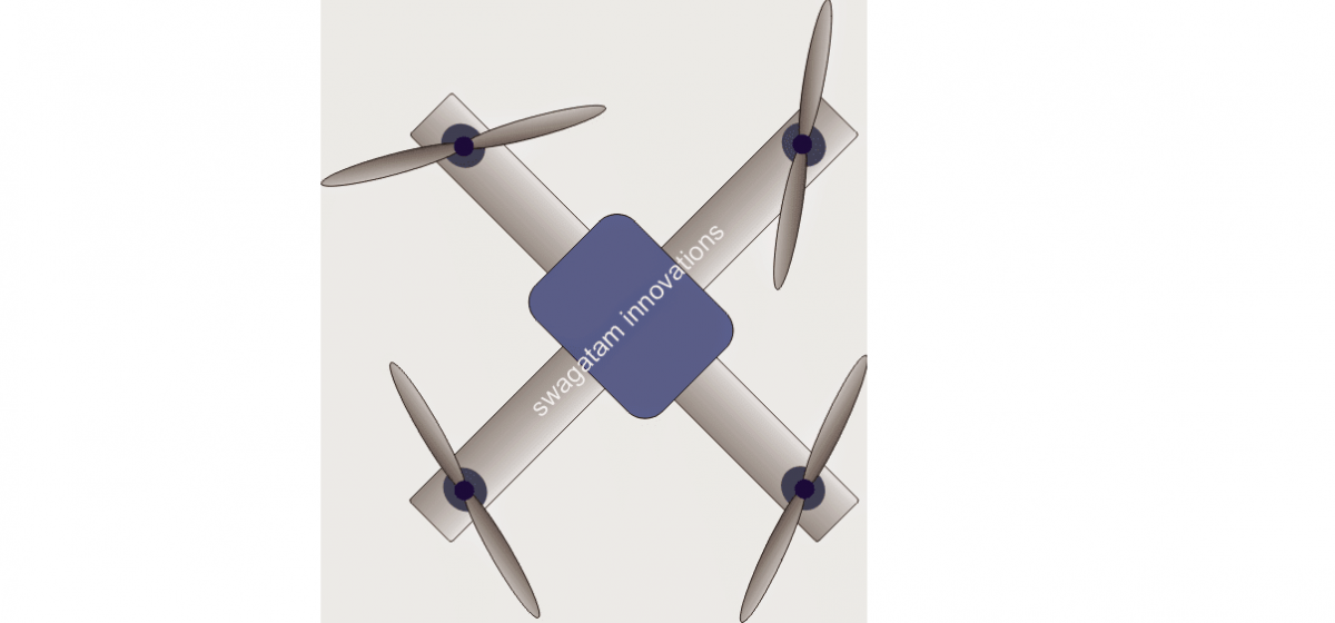 Najjednostavniji krug dronova Quadcopter