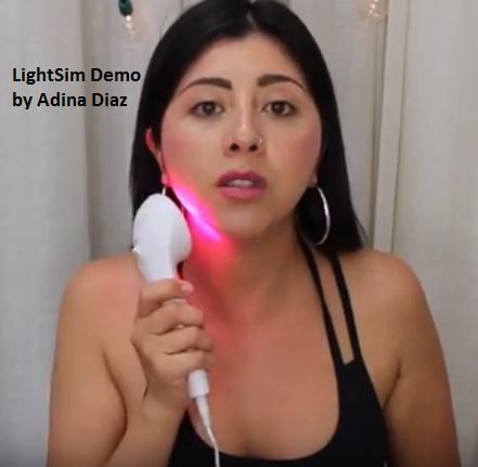 Punainen LED LightStim -piiri kasvojen ryppyjen poistamiseksi