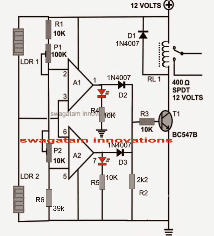 Circuit de detecció de moviment basat en ombres LDR