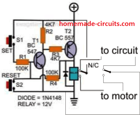 Configurar / restablir el circuit de transistors
