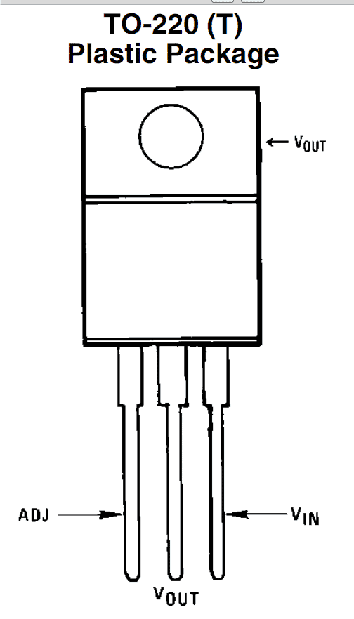 Spesifikasi pinout LM317 IC TO-220