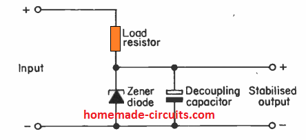 Litar Pengatur Voltan menggunakan Transistor dan Zener Diode