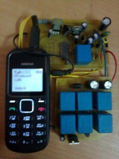 Protótipo de controle remoto de telefone celular baseado em GSM