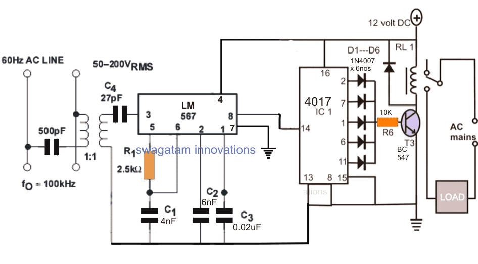 Схема на предавател за комуникация на електропровода