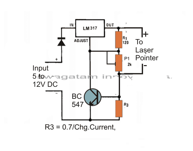 Obvod ovladače laserové diody