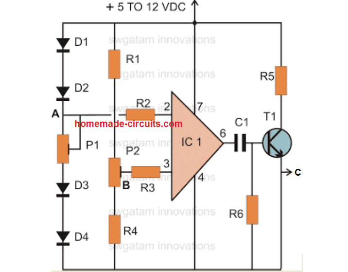 Feu aquest circuit de commutació operat per termo-tacte