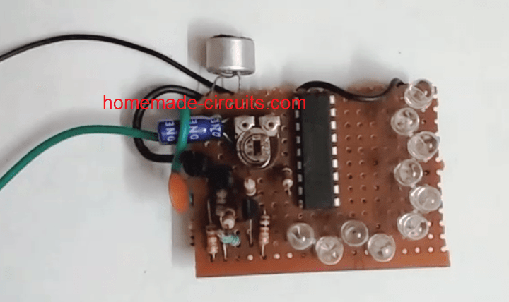 jednoduchý obvod detektoru vibrací