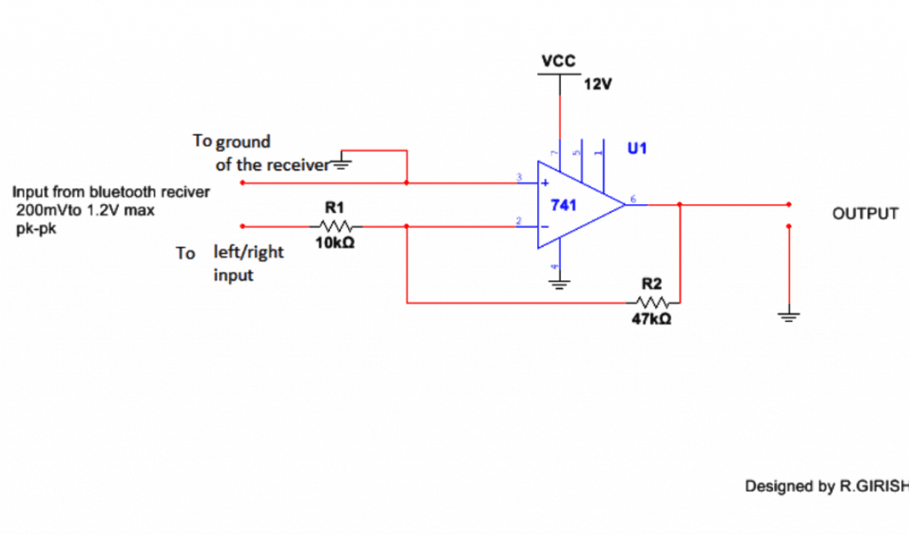 circuito gerador de função bluetooth baseado em opamp