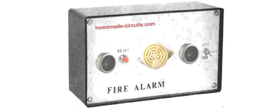 Ultrazvučni krug vatrogasnog alarma pomoću detekcije zračne turbulencije